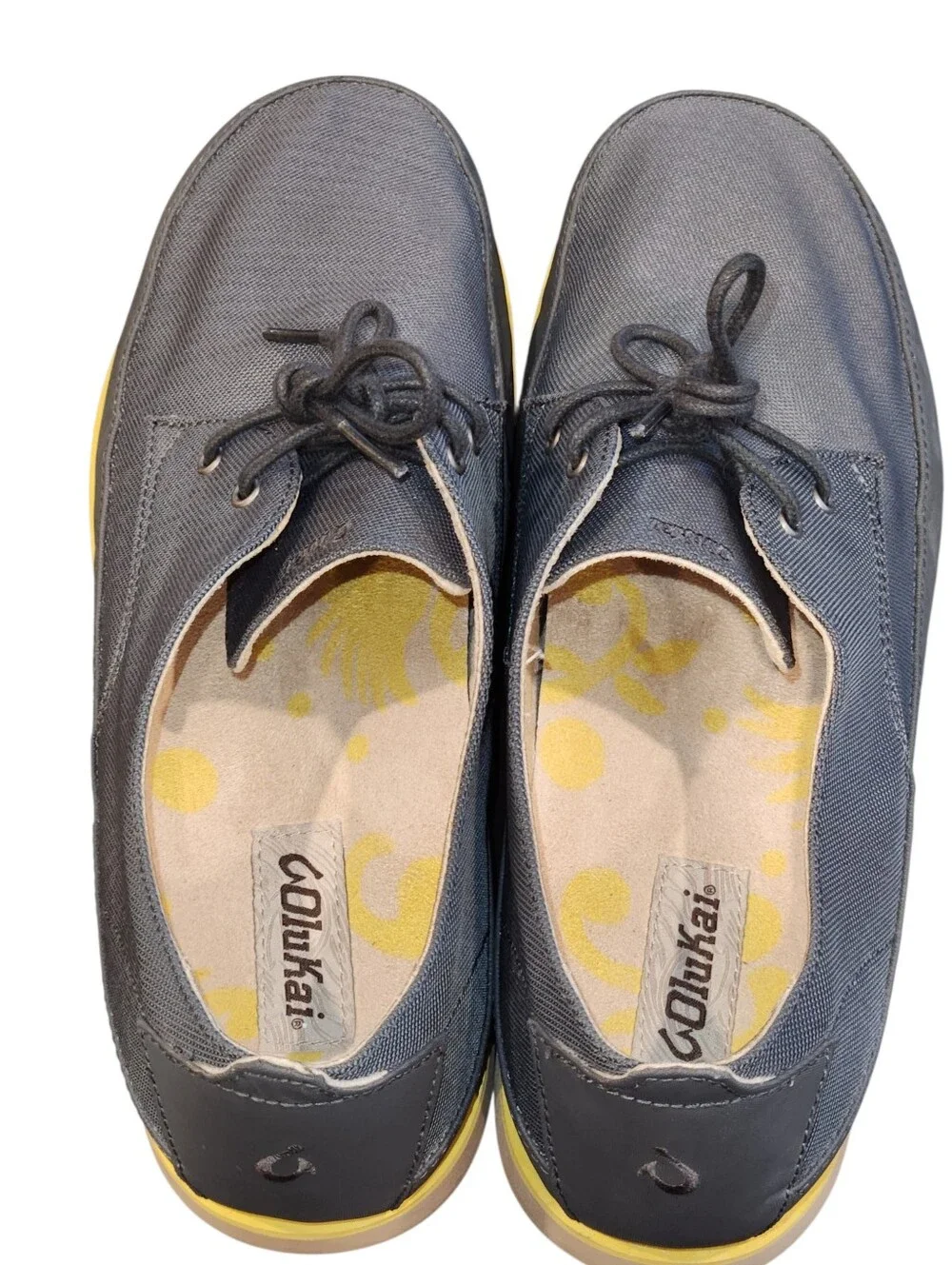 Olukai Honolulu Lace Mesh 10214-6C5V Blue/gray Breathable casual boat shoes